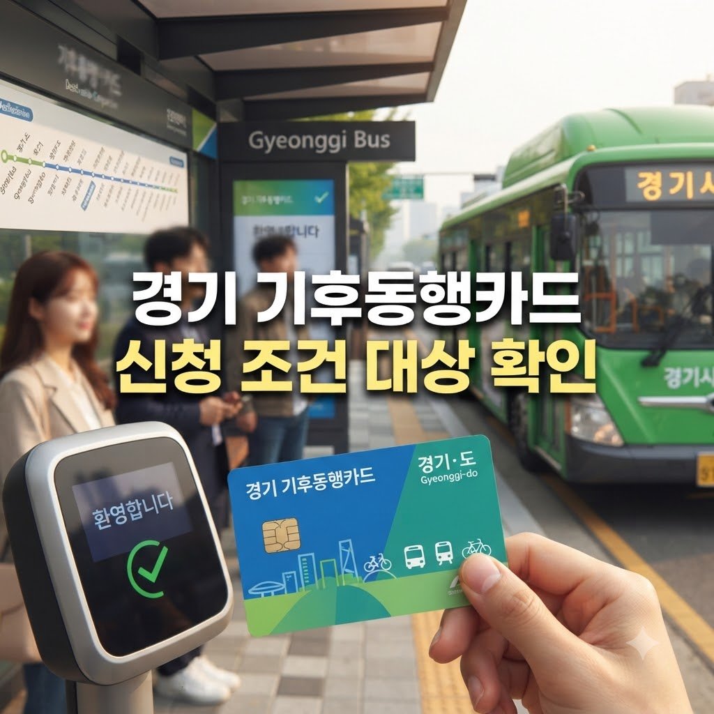 기후동행패스 경기도 신청 조건과 대상 확인